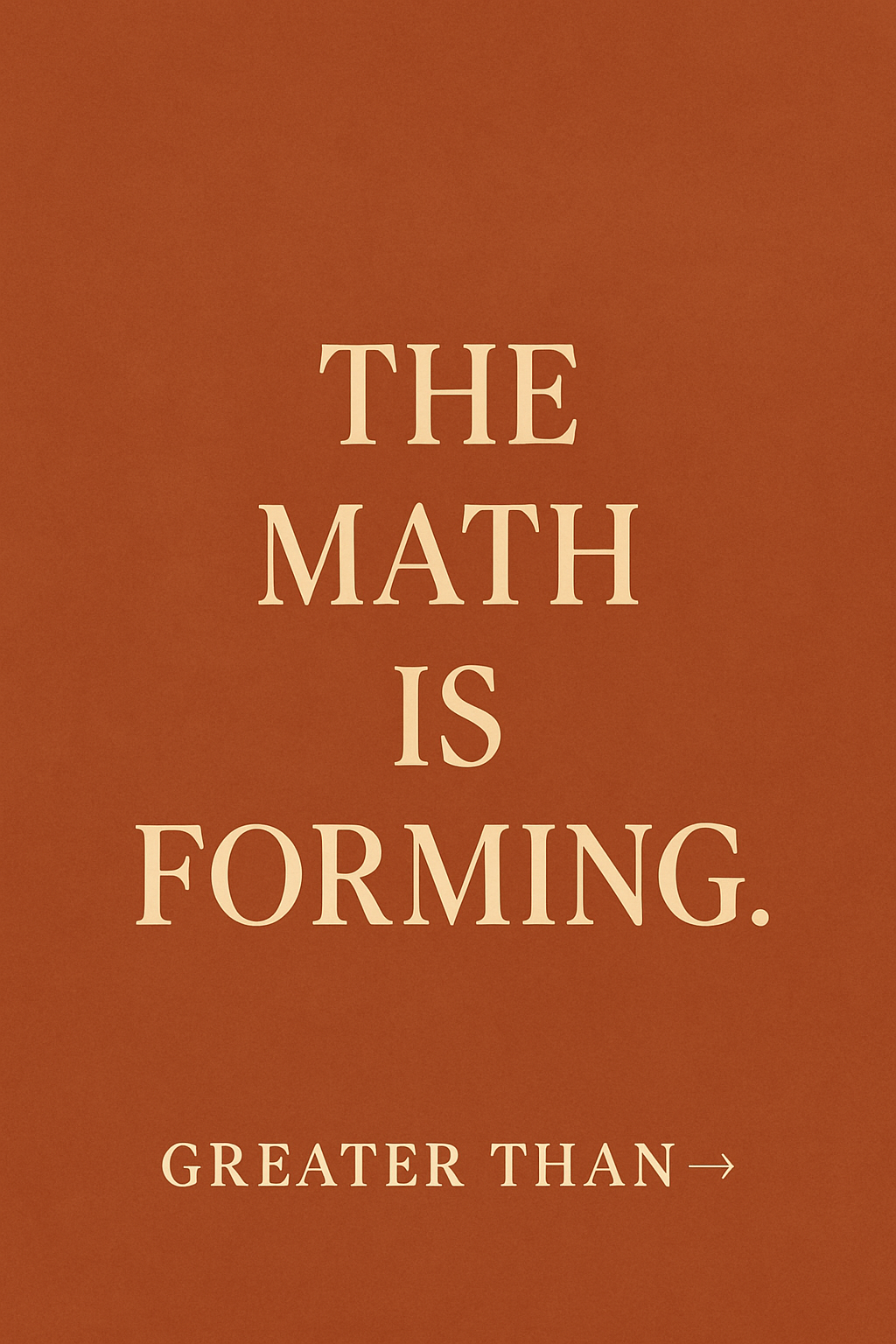 Greater than >